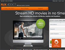 Tablet Screenshot of flixaddict.com